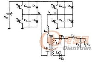 移相全橋的拓?fù)鋱D